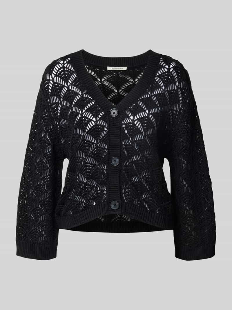 Tom Tailor Denim Relaxed fit gebreid jack van katoenmix