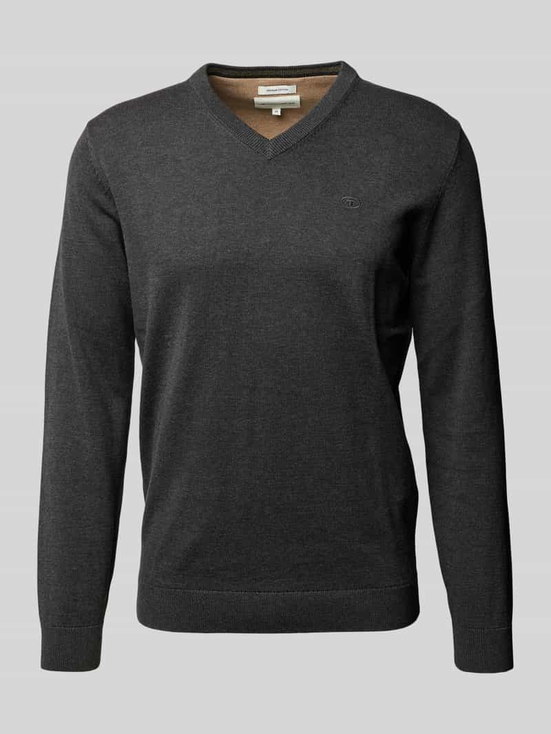 Tom Tailor Gebreide pullover met V-hals