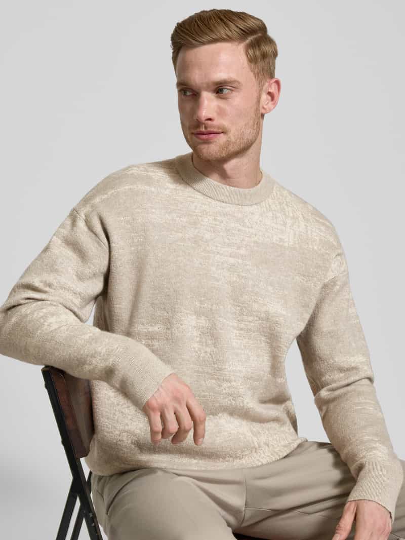 CK Calvin Klein Gebreide pullover met ronde hals