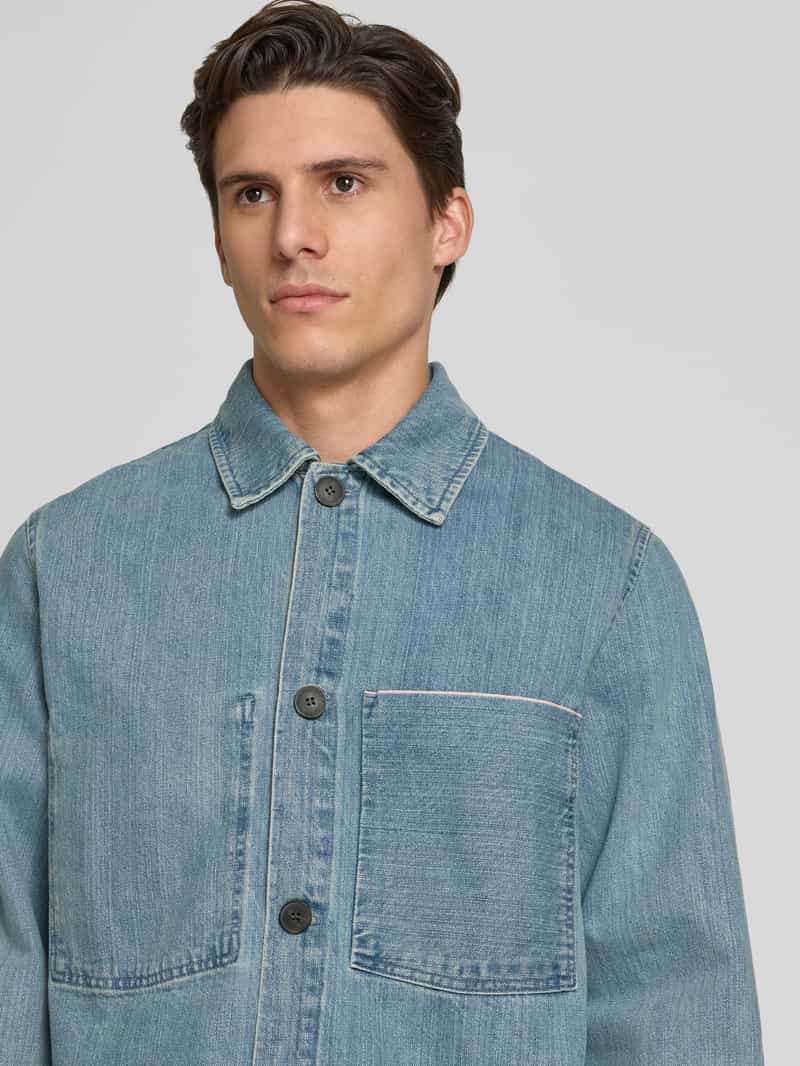 ANNARR Regular fit overhemdjack met borstzakken model 'FLOKI SELVEDGE'