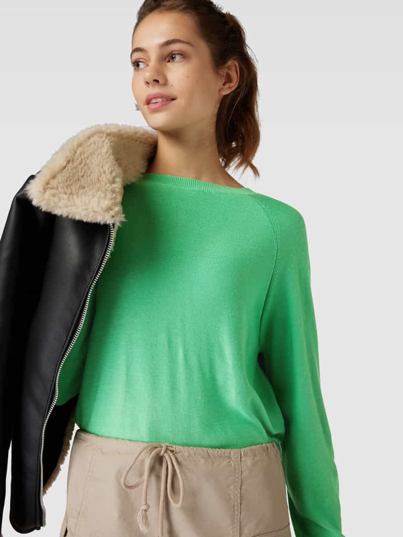 QS Gebreide pullover met ronde hals