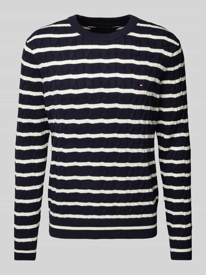 Tommy Hilfiger Gebreide pullover met ribboorden