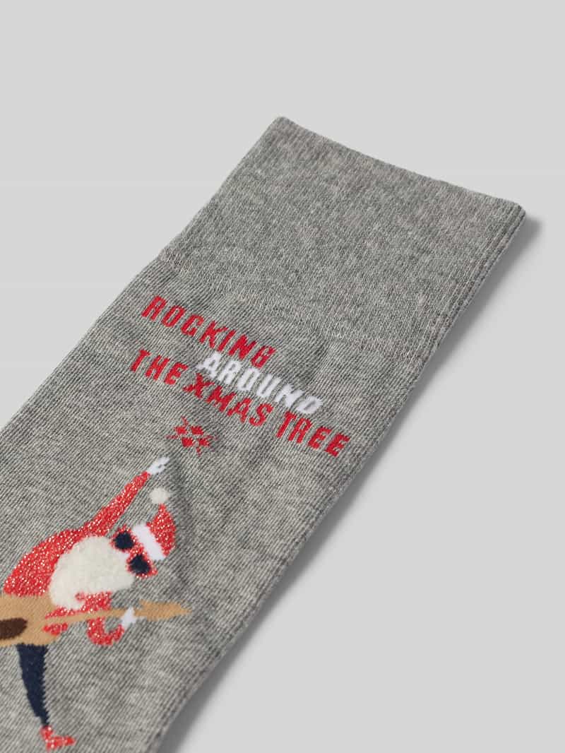 Burlington Sokken met motief model 'Rocking XMas'