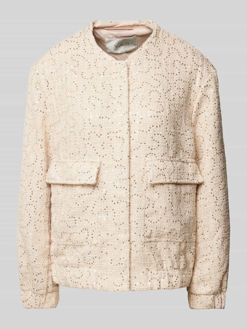 Regular fit jack met wol model 'LIETTA'
