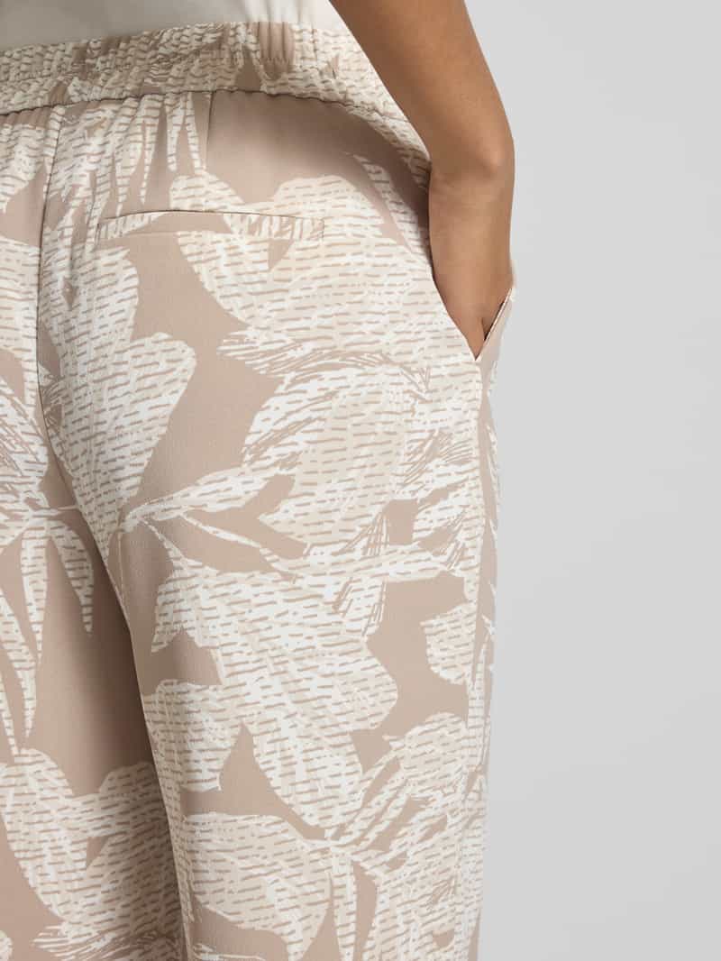comma Straight leg stoffen broek met steekzakken
