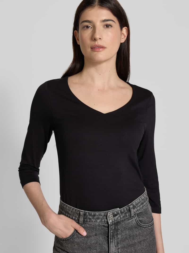 s.Oliver RED LABEL Regular fit shirt met lange mouwen in mix van lyocell en elastaan