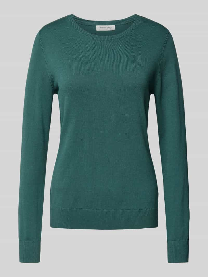 Christian Berg Woman Regular fit gebreide pullover met ribboorden