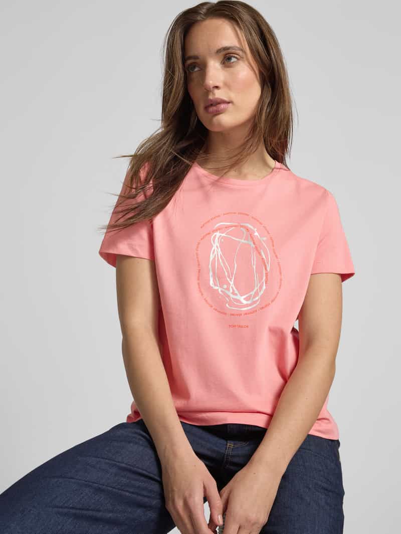 Tom Tailor Regular fit T-shirt van puur katoen