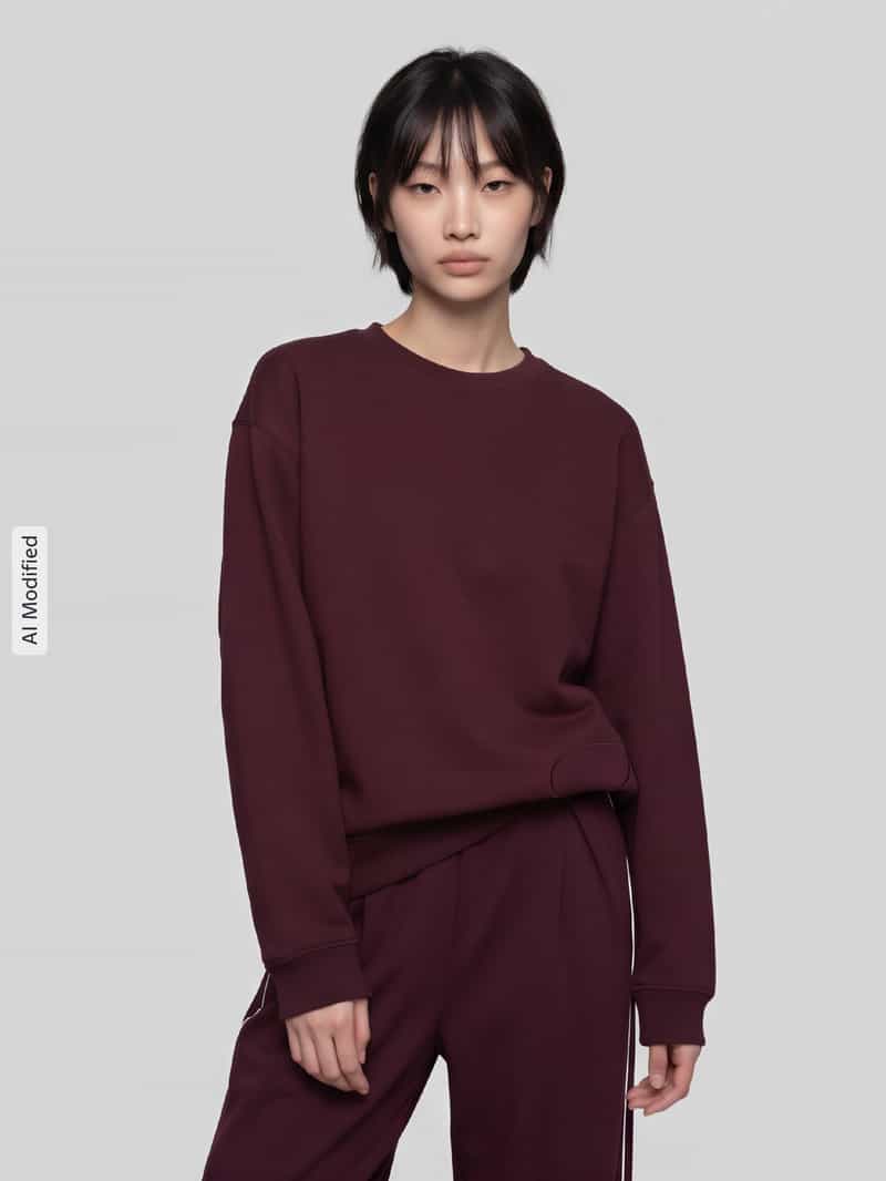 HUGO Sweatshirt met zijdelingse naadvoering