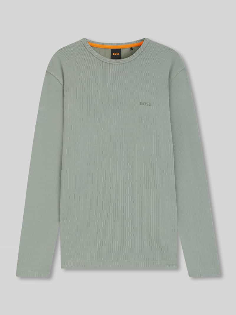 Boss Orange Regular fit shirt met lange mouwen en wafelstructuur model 'TEMPESTO'