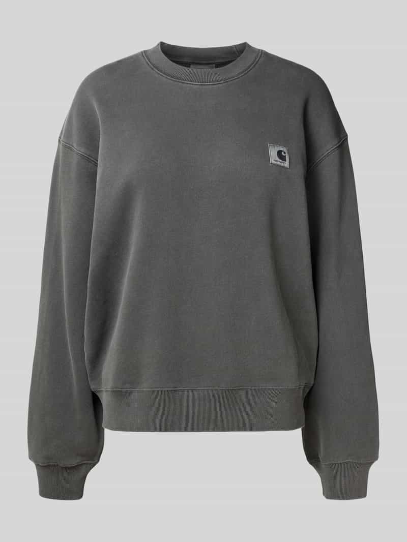 Carhartt Work In Progress Oversized sweatshirt met ribboorden model 'NELSON'