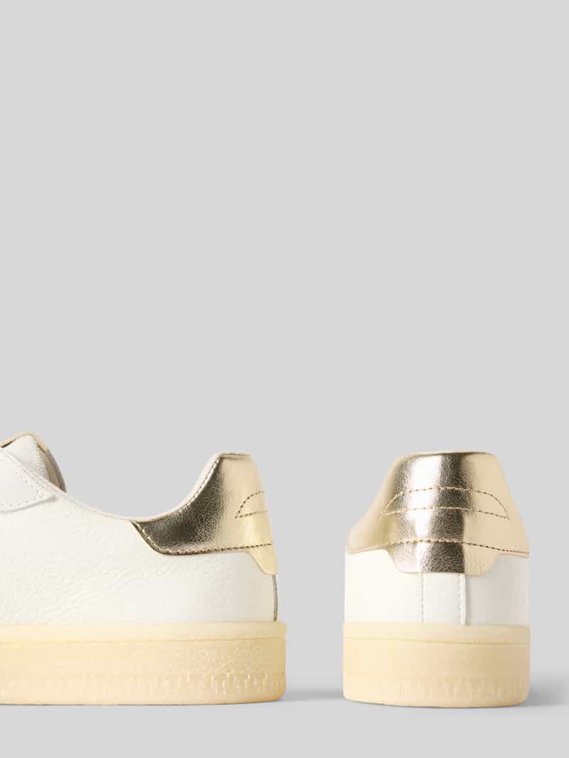 tamaris Lage sneakers van een mix van runderleer en textiel