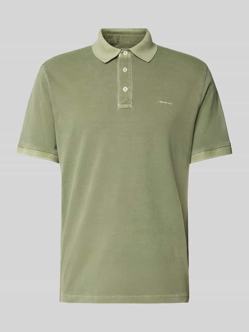 Gant Regular fit poloshirt met labelstitching model 'SUNFADED'