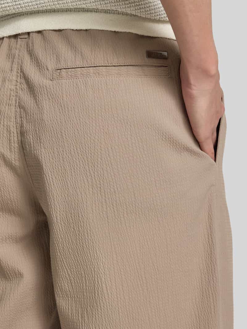 Armani Exchange Straight leg broek met structuurmotief