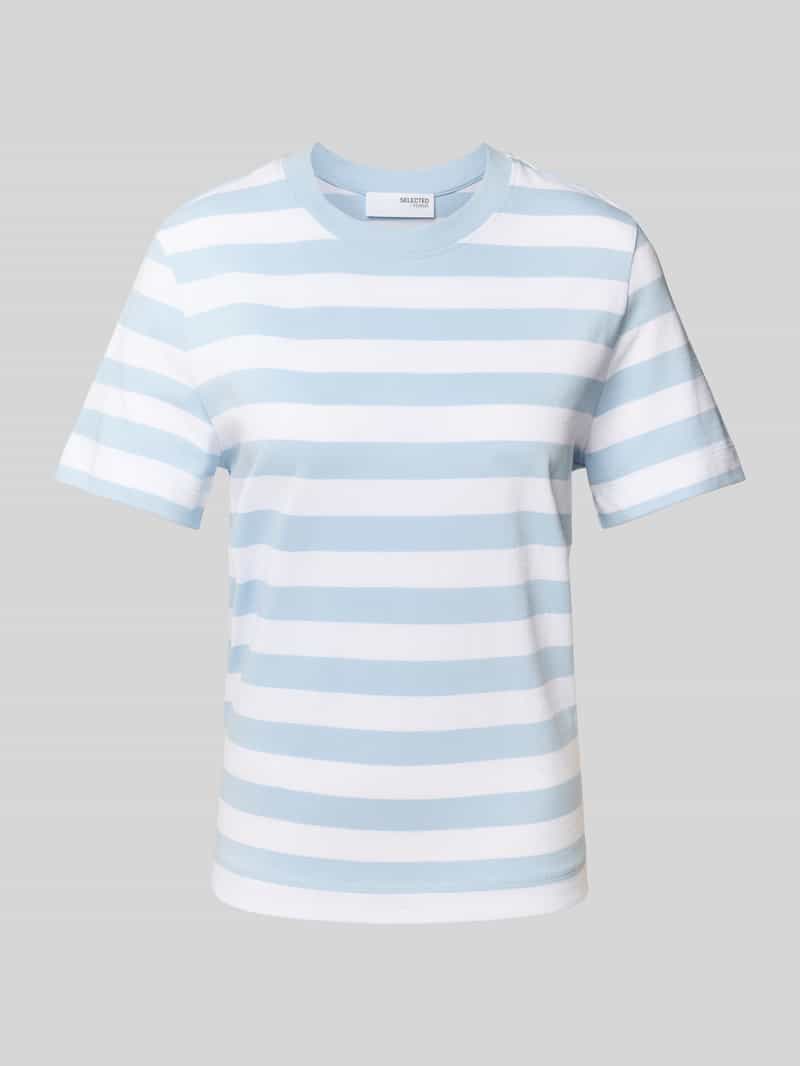 Selected Femme T-shirt met ronde hals model 'ESSENTIAL'