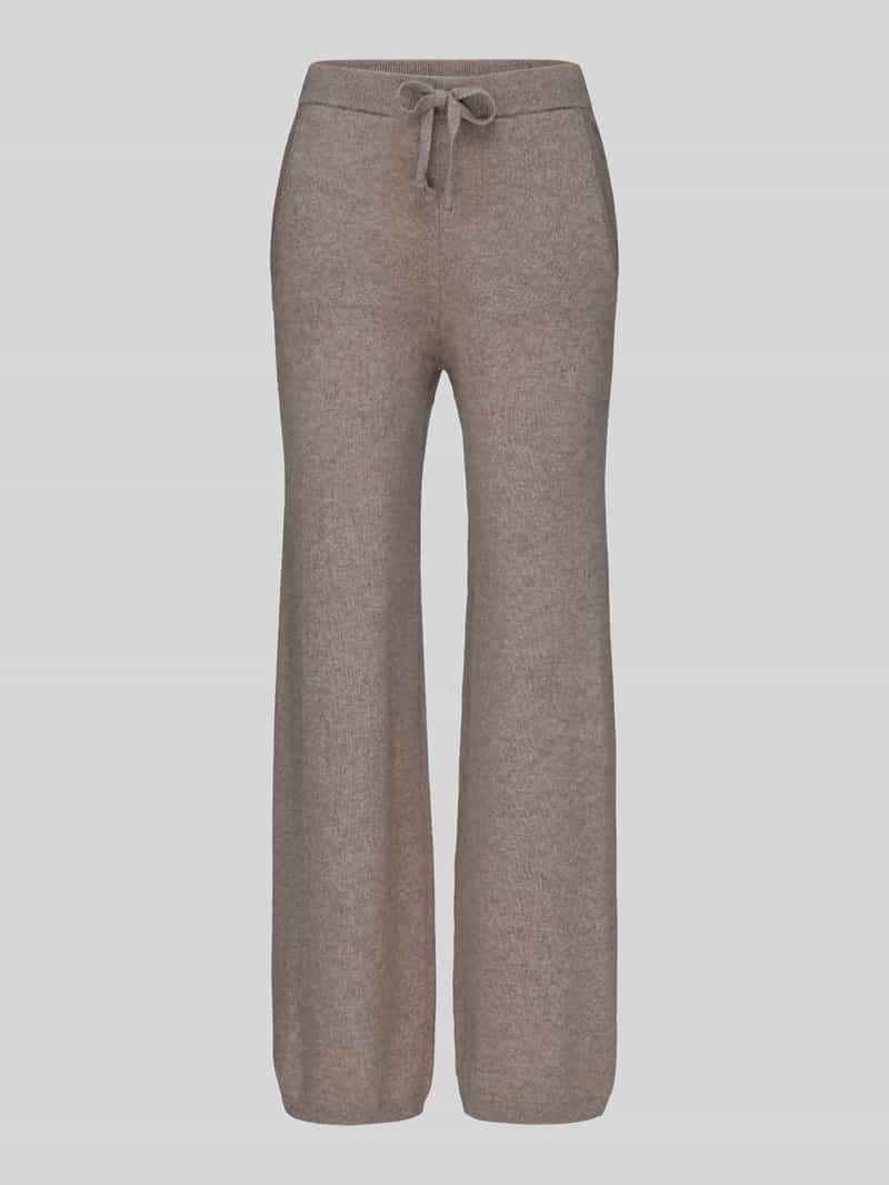 Jake*s Casual Regular fit wijde broek van puur kasjmier
