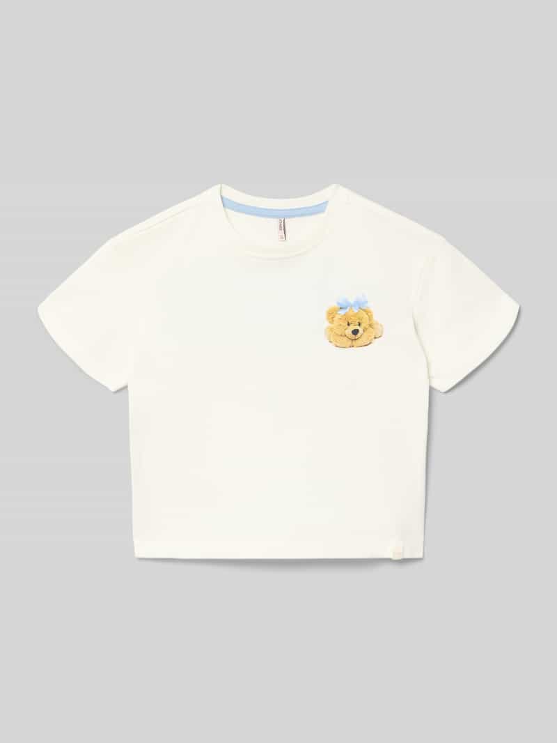 Regular fit T-shirt van 100% biologisch katoen Model 'MARINA LIFE'