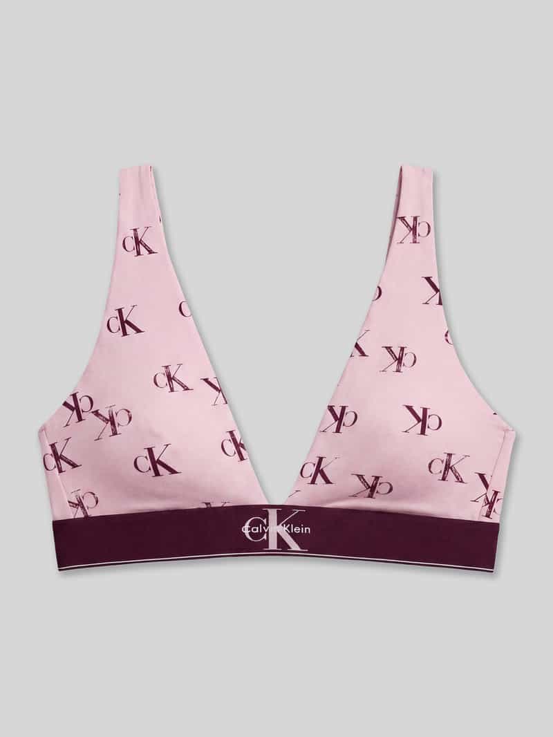 Calvin Klein Underwear Bralette met all-over motief model 'LIGHTLY LINED TRIANGLE'