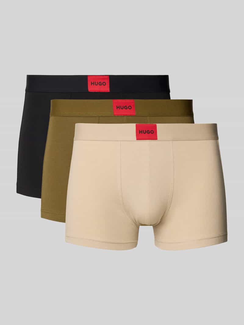 HUGO Boxershort met elastische band in een set van 3 stuks