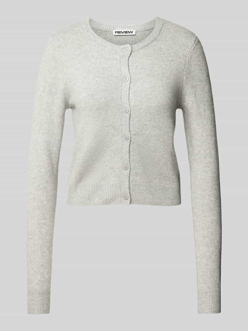 Review Cardigan met ronde hals