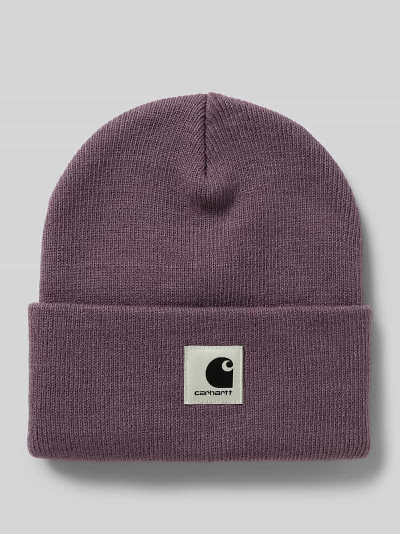 Carhartt Work In Progress Beanie met labelpatch model 'Ashley'