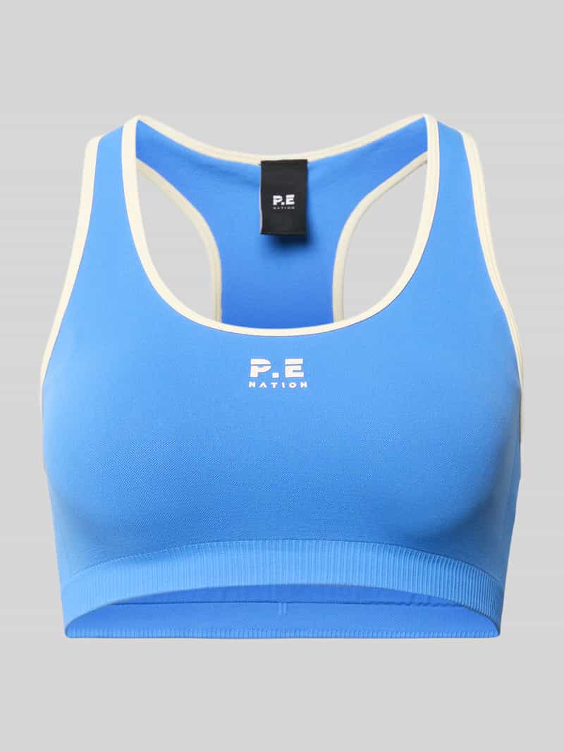 Sport-bh met logoprint en low support