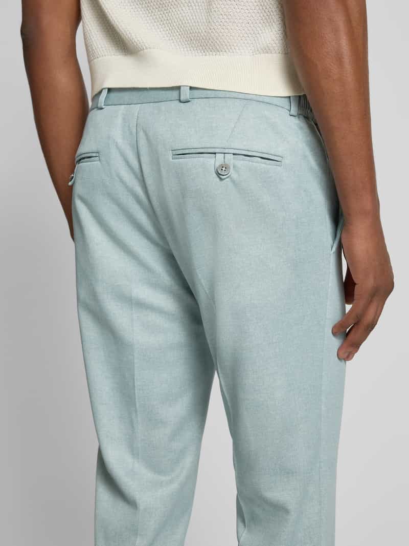 Zuitable Slim fit pantalon met strikceintuur model 'SPARTAFLEX'