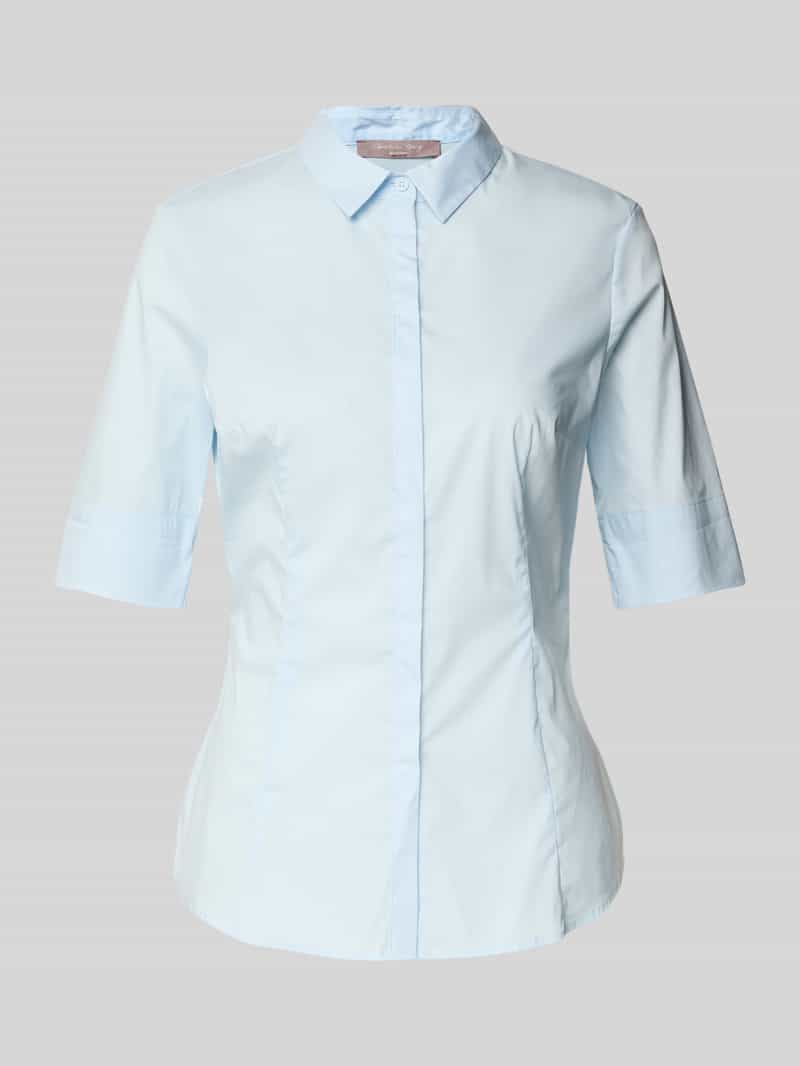 Christian Berg Woman Selection Overhemdblouse met blinde knoopsluiting