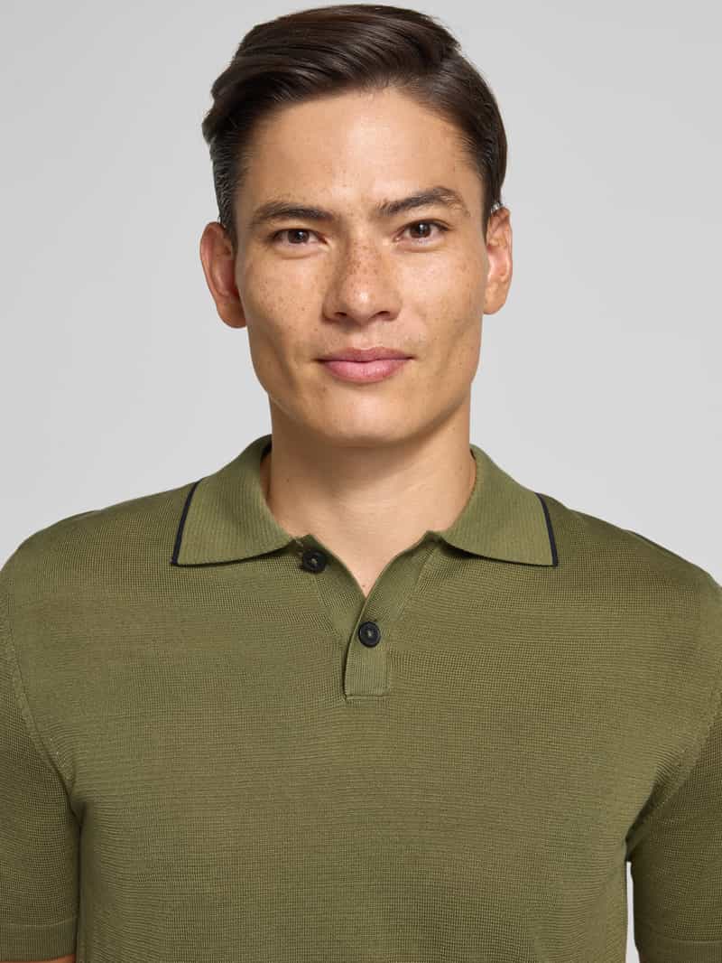 Marc O'Polo Regular fit poloshirt van puur katoen × DFB Travel Collection
