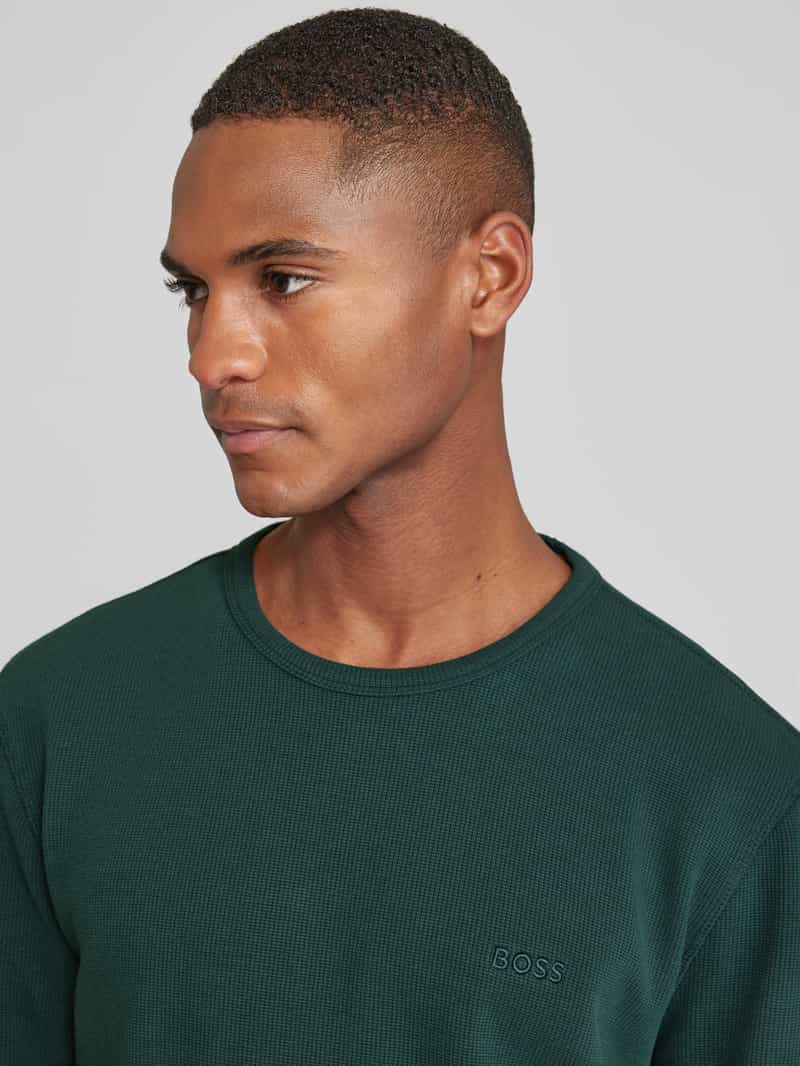 Boss Orange Regular fit shirt met lange mouwen en labelstitching model 'TEMPESTO'