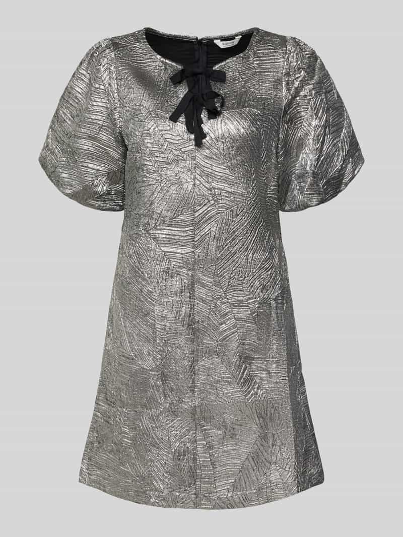 b.Young Relaxed fit mini-jurk met sierstrikken model 'Detona'