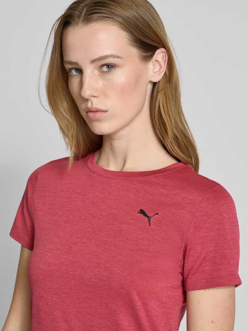 PUMA PERFORMANCE T-shirt met logoprint model 'ESSENTIAL'