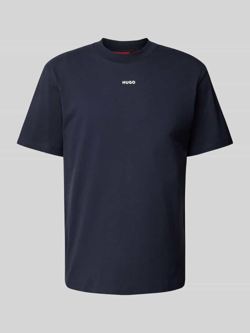 HUGO T-shirt met labelprint model 'Dapolino'