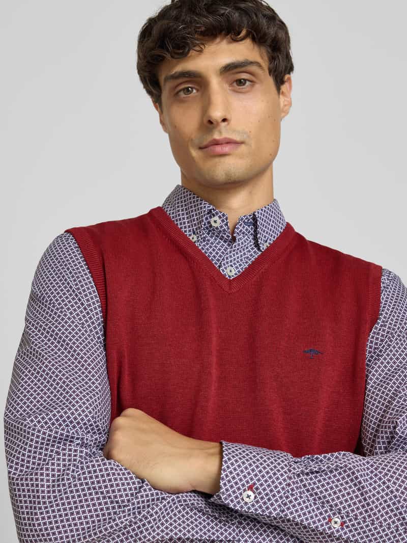 FYNCH-HATTON Spencer met logodetail model 'Slipover Superfine'