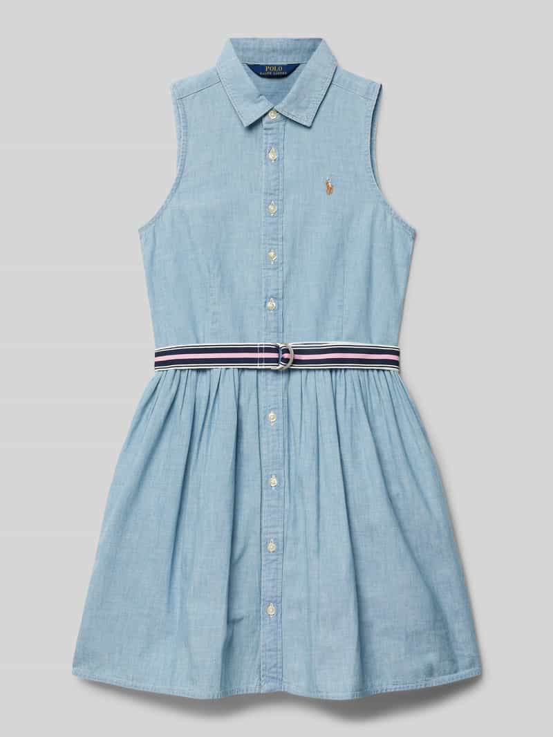 Polo Ralph Lauren Kids Jurk met doorknoopsluiting model 'ADALENE'