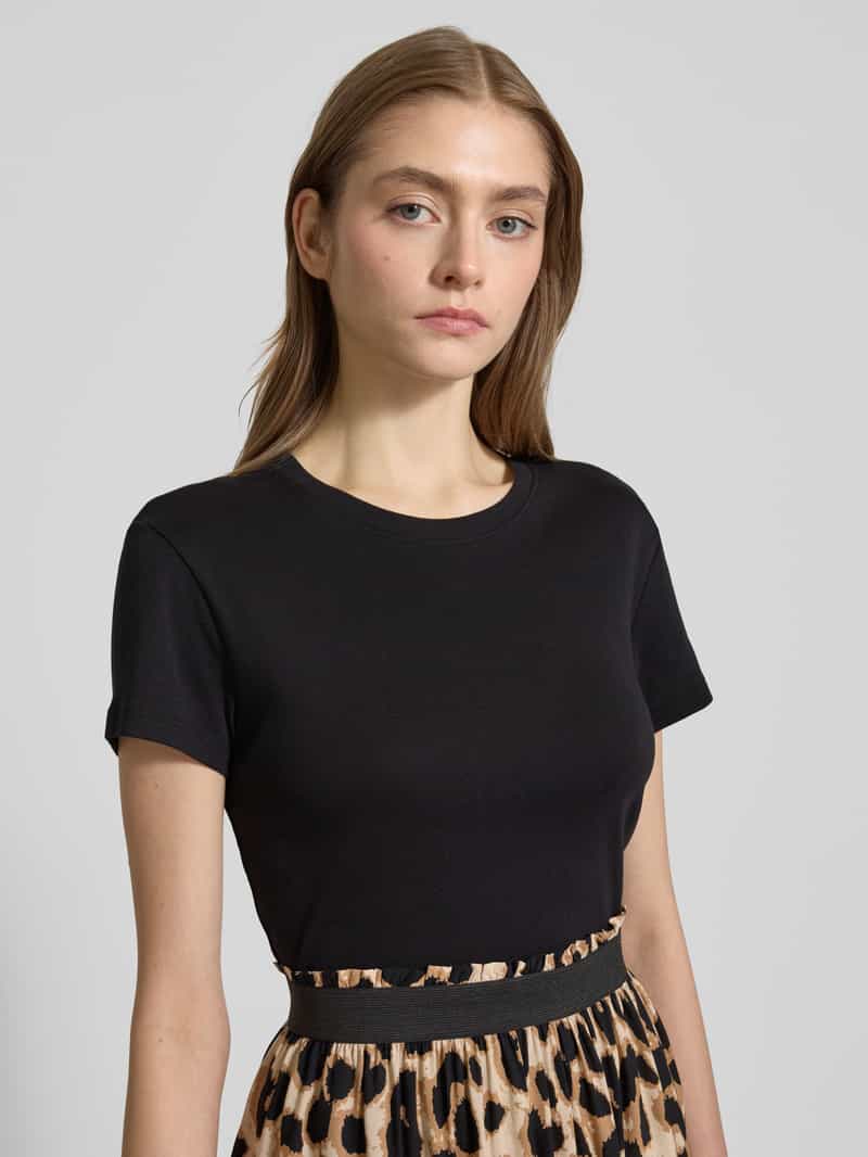 Only Slim fit T-shirt van puur katoen model 'ELINA'