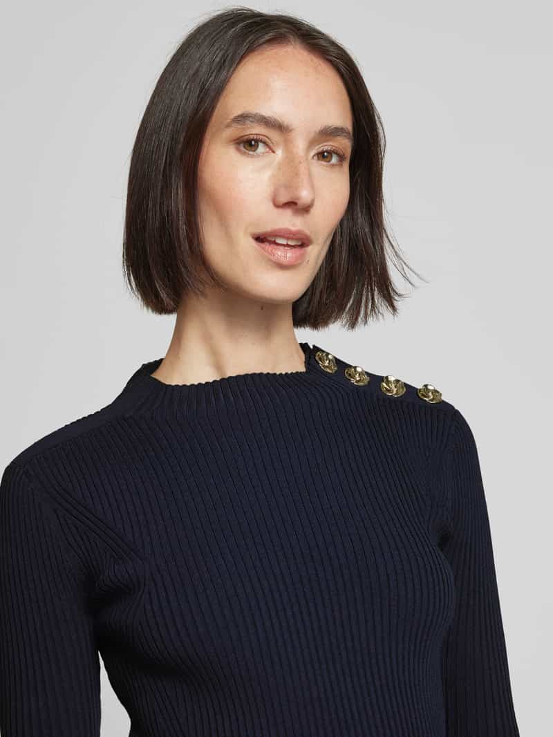 Ted Baker Gebreid shirt met sierknopen en 1 2-mouwen