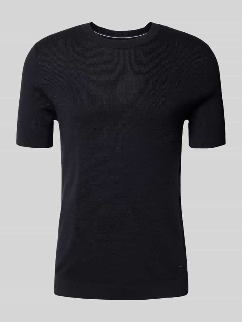 JOOP! Collection T-shirt in gebreide look model 'Valdro'