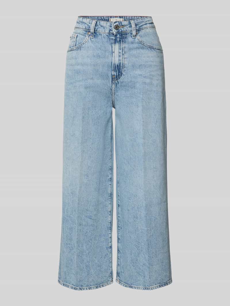 Tommy Hilfiger Regular fit wide leg jeans van puur katoen
