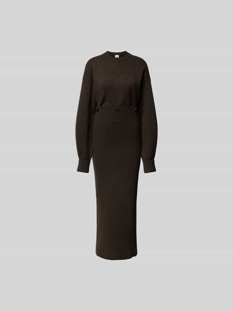 Maxi-jurk met ribboorden