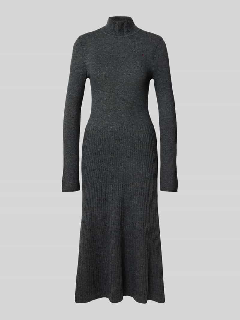 Tommy Hilfiger Regular fit vrijetijdsjurk van zuivere wol