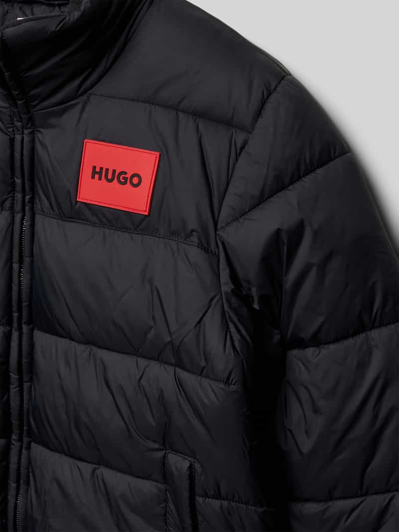 HUGO Gewatteerd jack met opstaande kraag