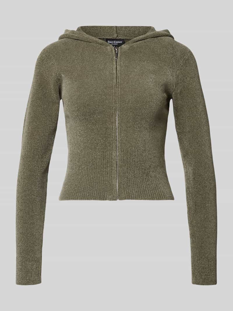 Juicy Couture Gebreid jack met capuchon model 'MAYA KNIT HOODIE'
