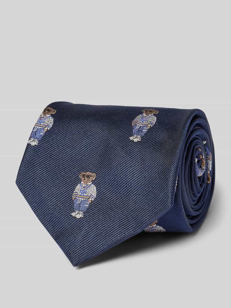 Polo Ralph Lauren Zijden stropdas met motiefstitching