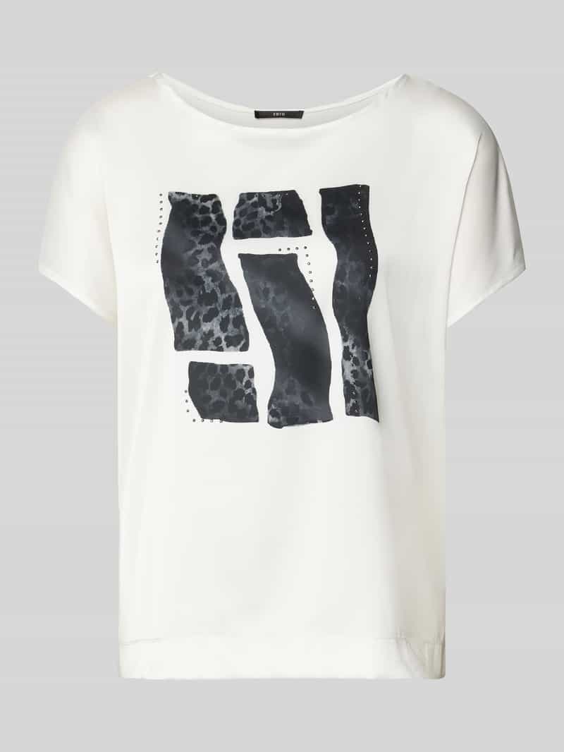 Zero T-shirt met motiefprint