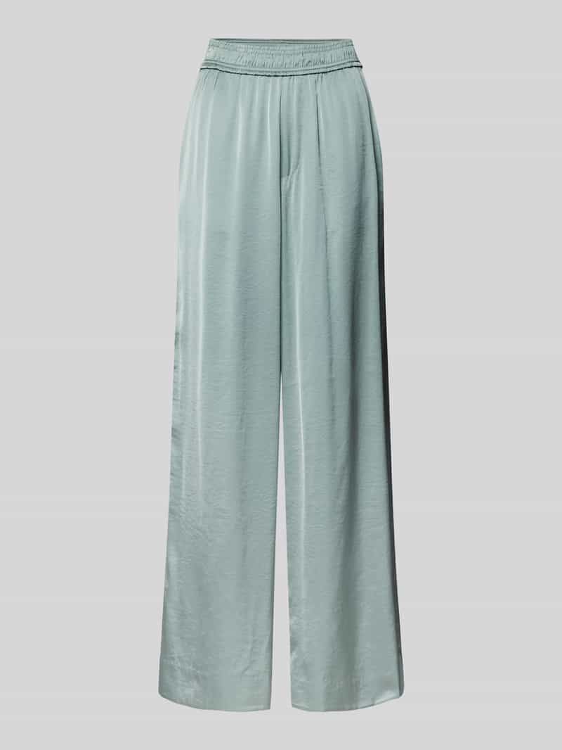 MbyM Wide leg stoffen broek in kreuklook model 'Asaka'