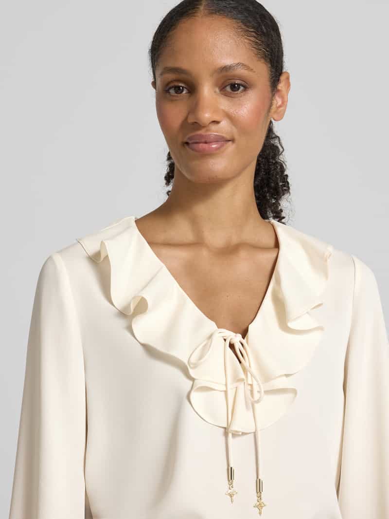 Joop! Regular fit blouse met volants model 'BASTIENNE'