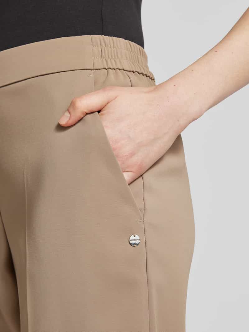 Marc Cain Relaxed fit stoffen broek met elastische band