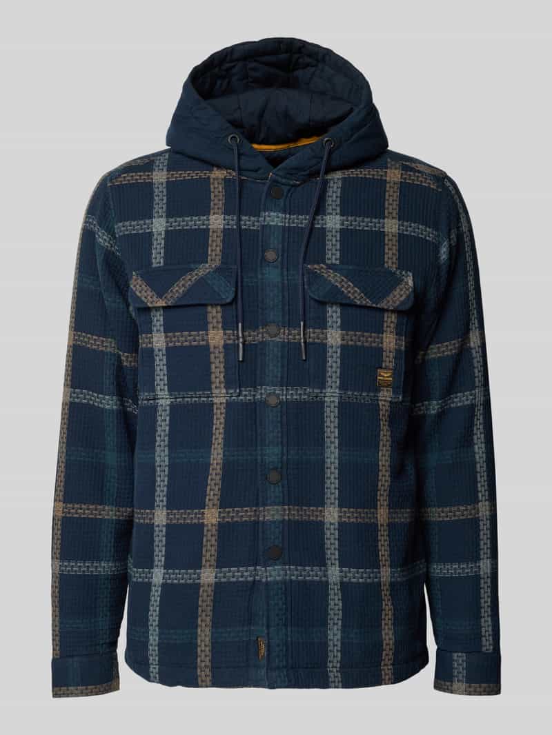 PME Legend Regular fit overhemdjack met capuchon