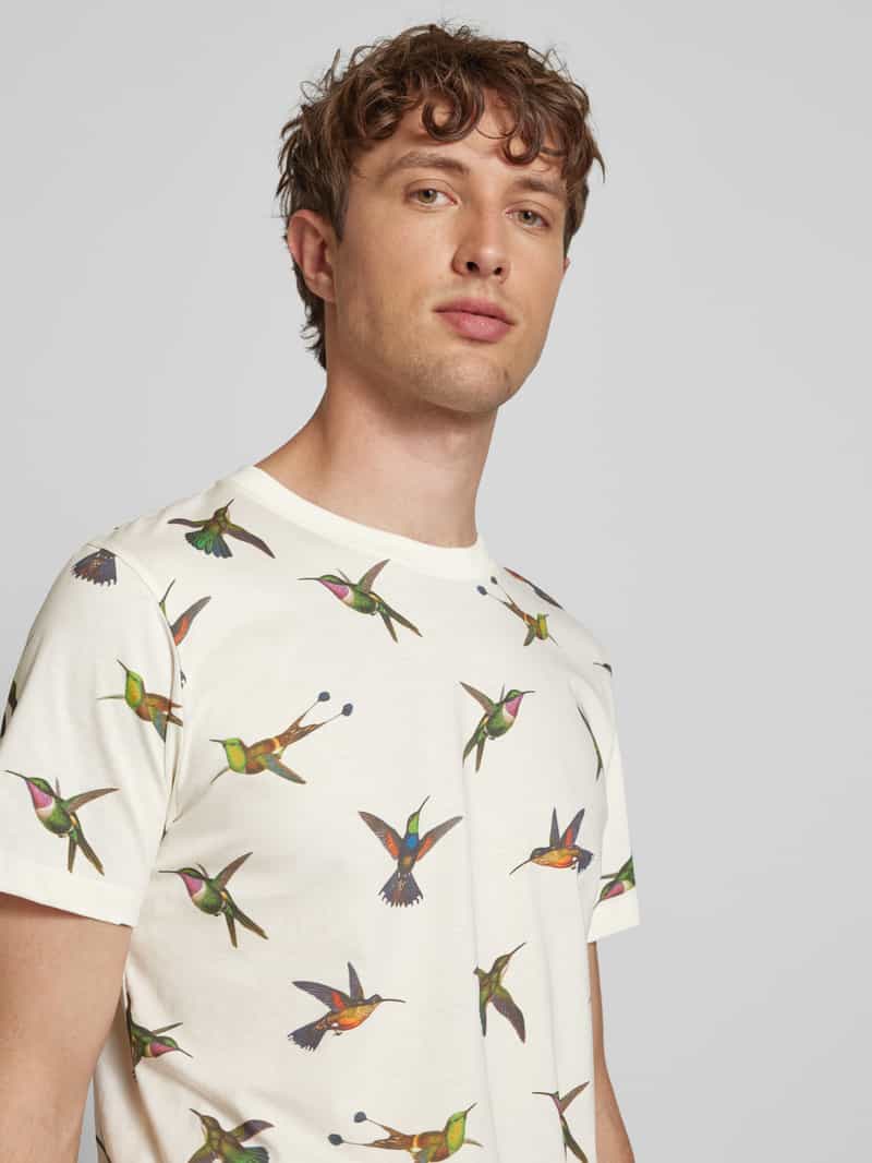 Dedicated T-shirt met ronde hals model 'Stockholm Humming'